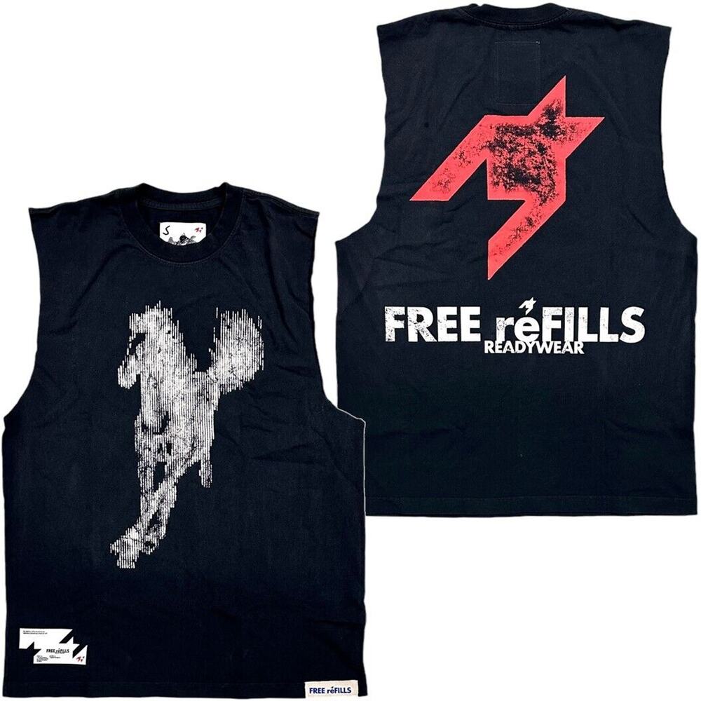FREE reFILLS Readywear Men's Tank Top Stallion Cutoff Relaxed Fit Tee T-Shirt